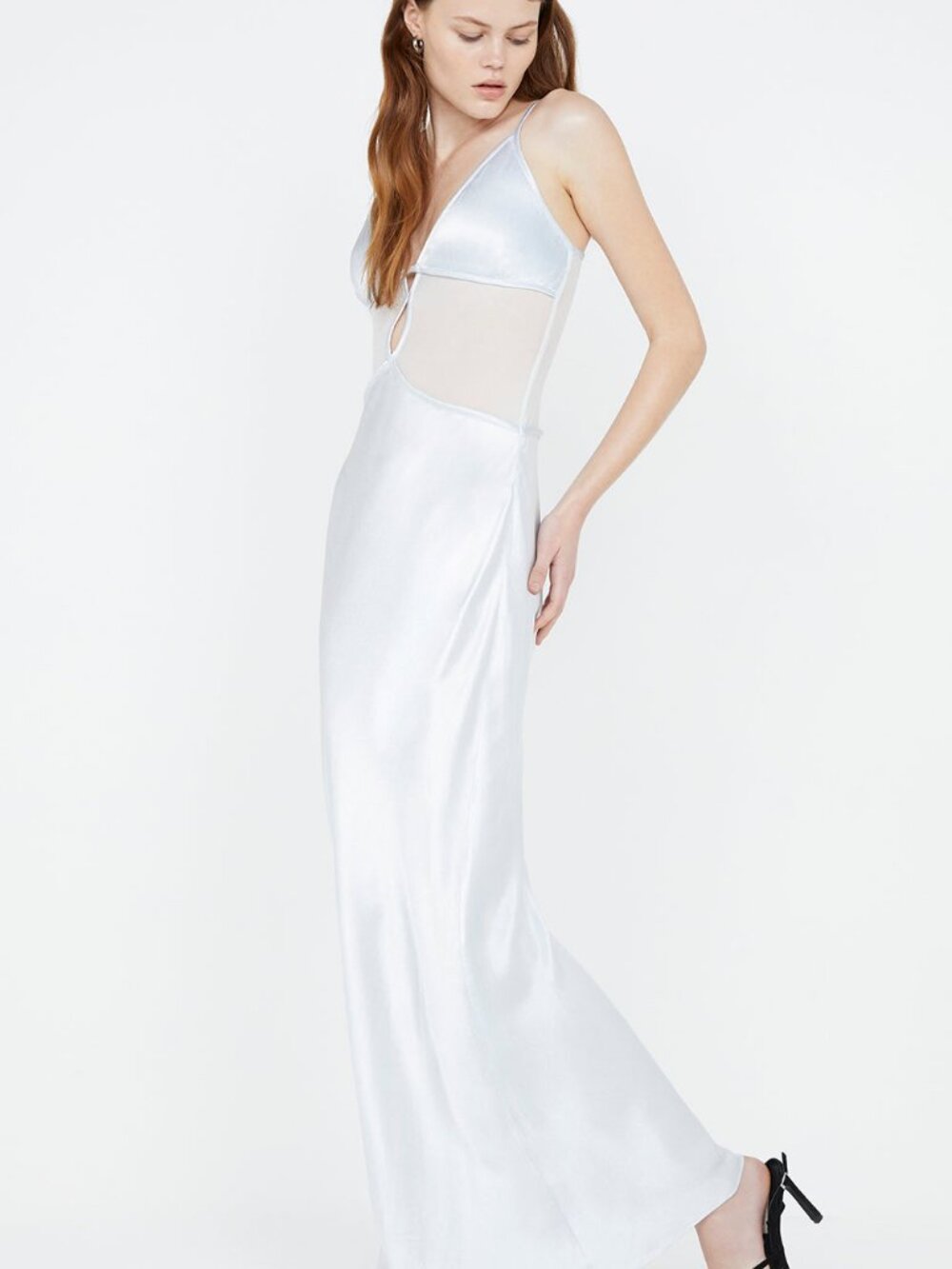 Bec + Bridge Ayala Maxi Dress in Silver Blue - Size AU 6 / US 2